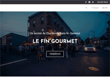 Tablet Screenshot of lefingourmet.ca